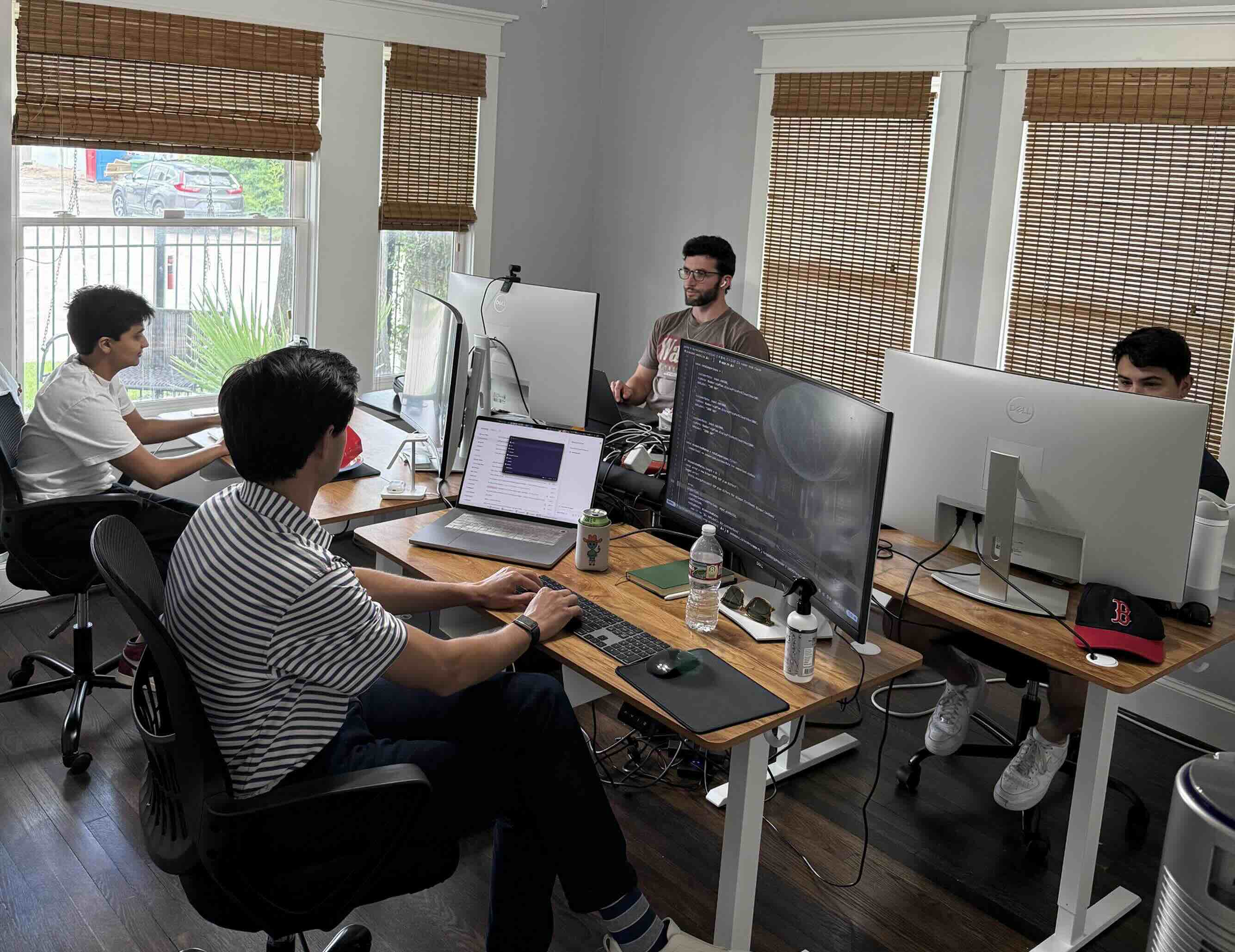 Team collaboration in our modern office space